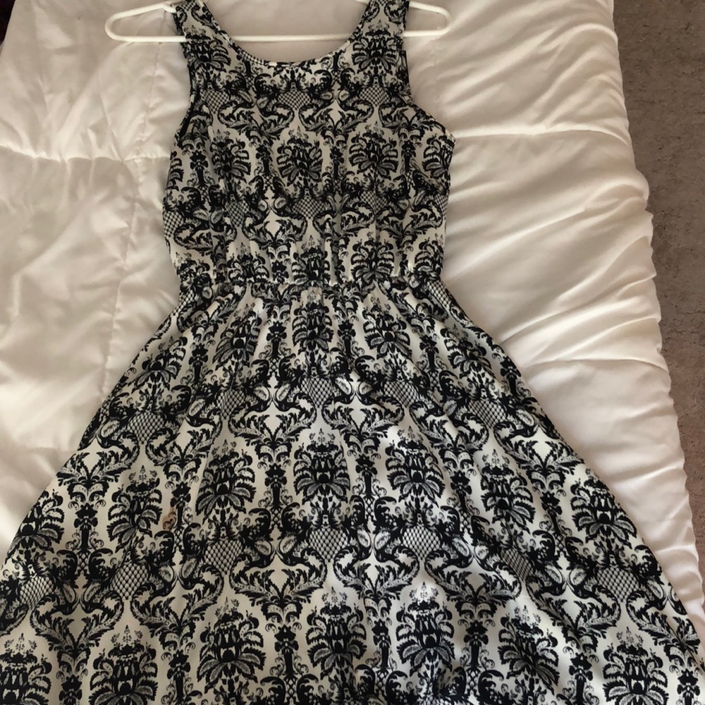 Black and white dress